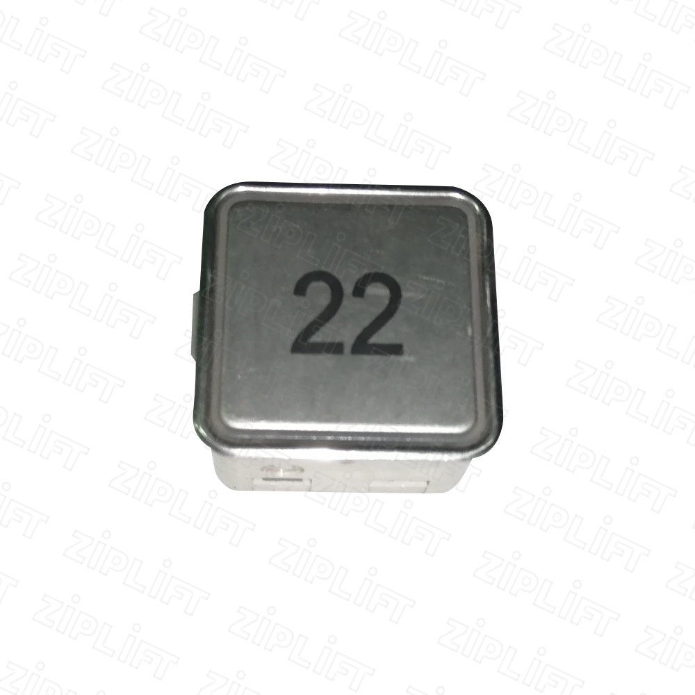 Кнопочный модуль COP квадратный "22" MT42 RUS (красная подсветка, гладкий) Schaefer