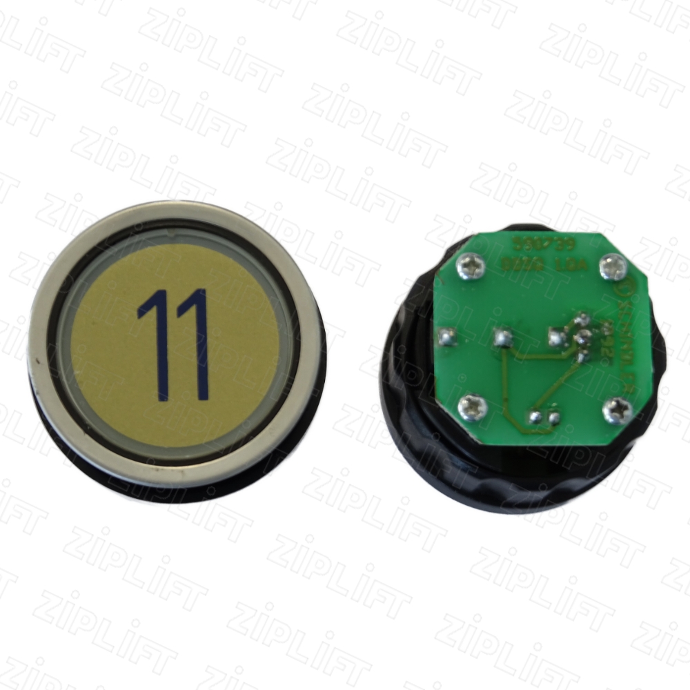 Кнопочный модуль COP "11" D2DUGD (зеленая подсветка) Schindler 59322915