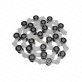 Цепь огибающей балюстрады 24 пары роликов (сдвоенное белое звено, роликовый подшипник) Schindler/BLT/SJEC/Сanny