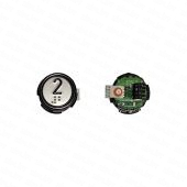 Кнопочный модуль COP "2" RT 42 IX (красная подсветка с брайлем) Schaefer