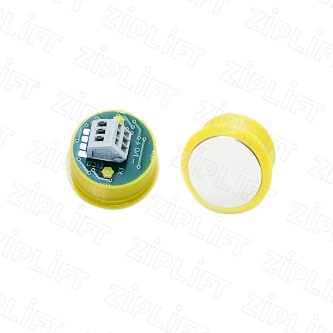 Кнопочный модуль тревоги (желтая подсветка, зеркальный, разъем WAGO) Otis ZAA25090V1 КЛ-300-047
