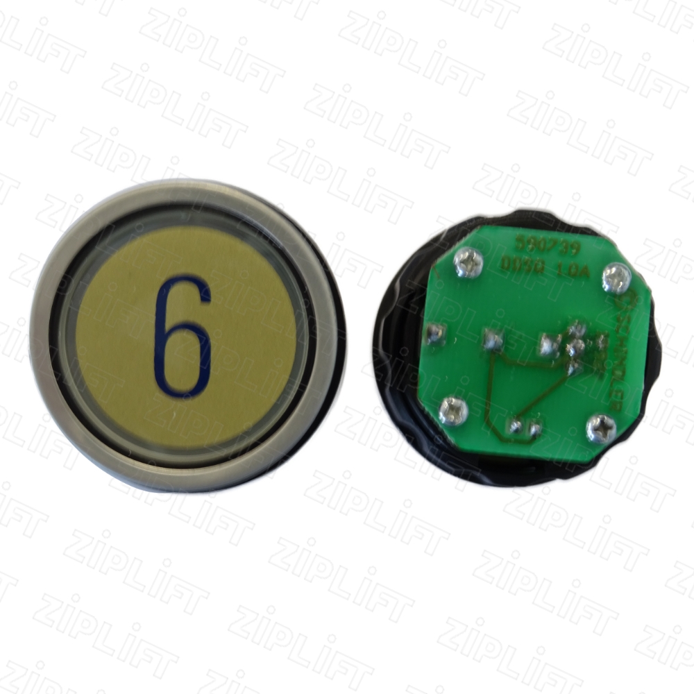 Кнопочный модуль COP "6" D2DUGD (зеленая подсветка) Schindler 59322910