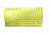 Гребенка левая желтая пластиковая L=204мм (22 зуба) BLT L47312024A