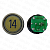 Кнопочный модуль COP "14" D2DUGD (зеленая подсветка) Schindler 59322918